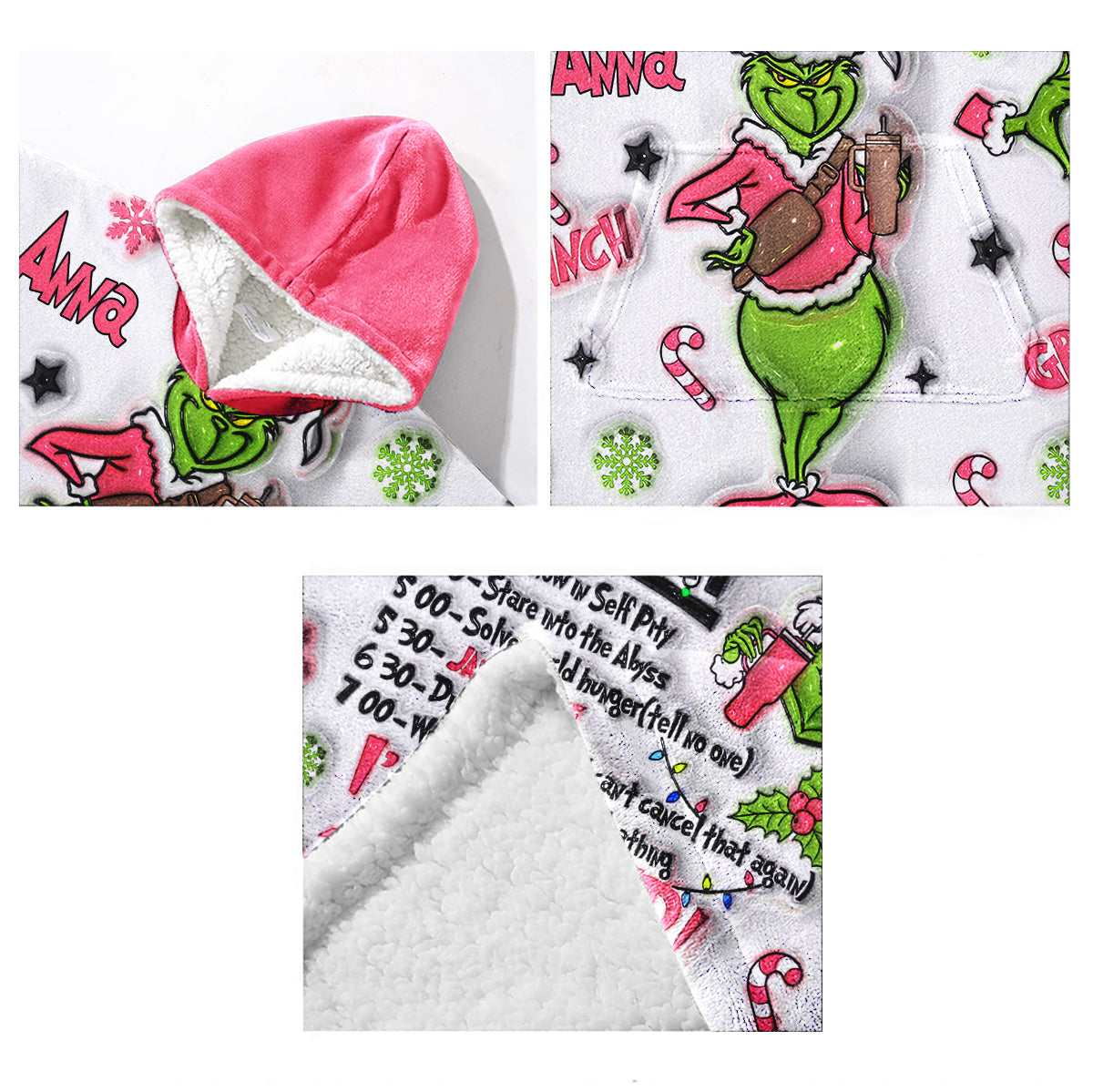 Je suis réservé(e) - Sweat à capuche personnalisé avec étole de Noël