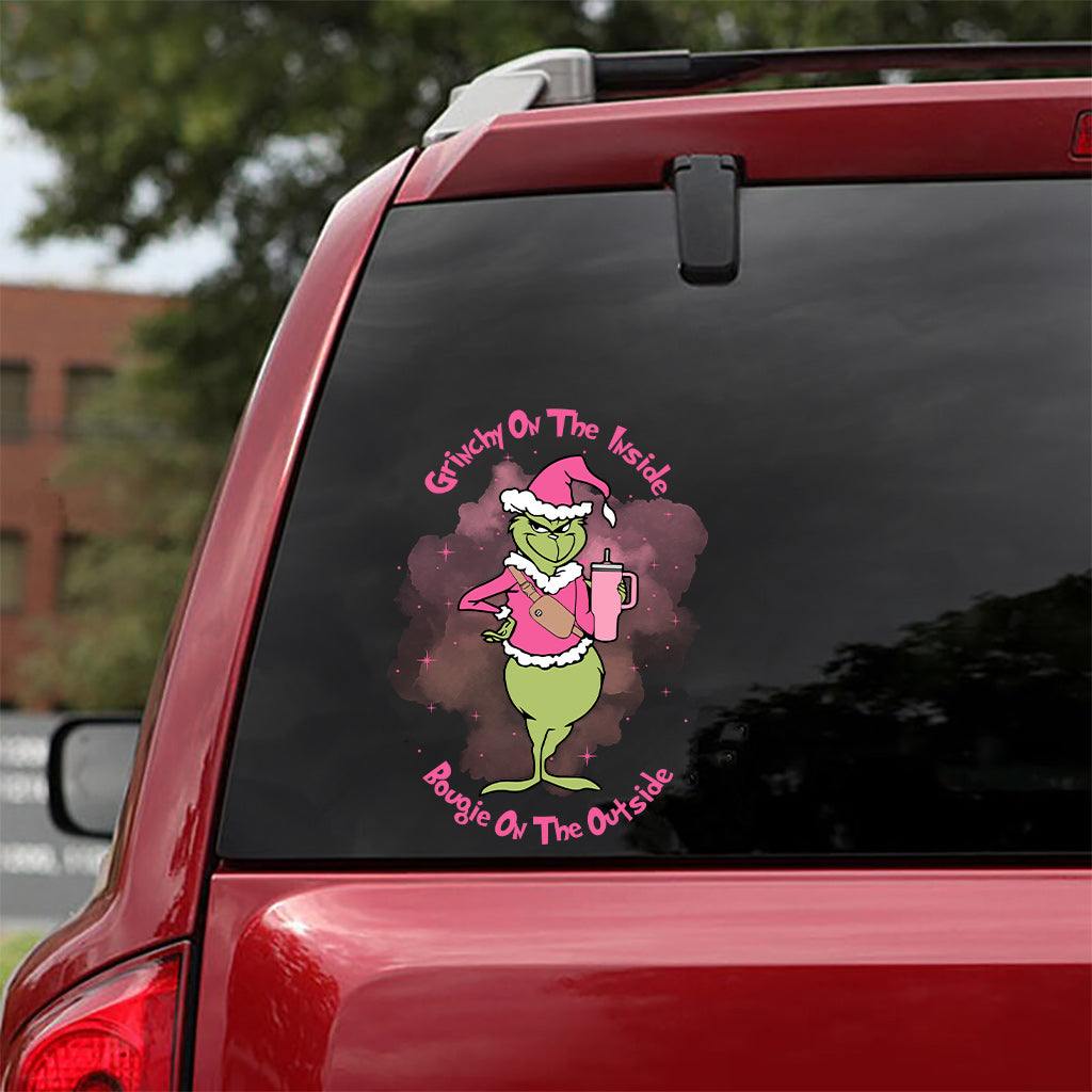 Grinchy On The Inside - Stole Christmas Decal Full