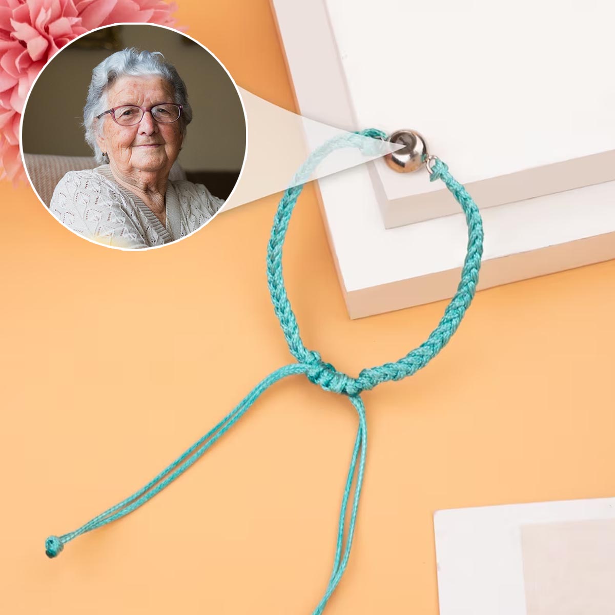 Ceux qu'on aime ne disparaissent jamais - Bracelet de projection personnalisé, cadeau commémoratif en cas de perte.