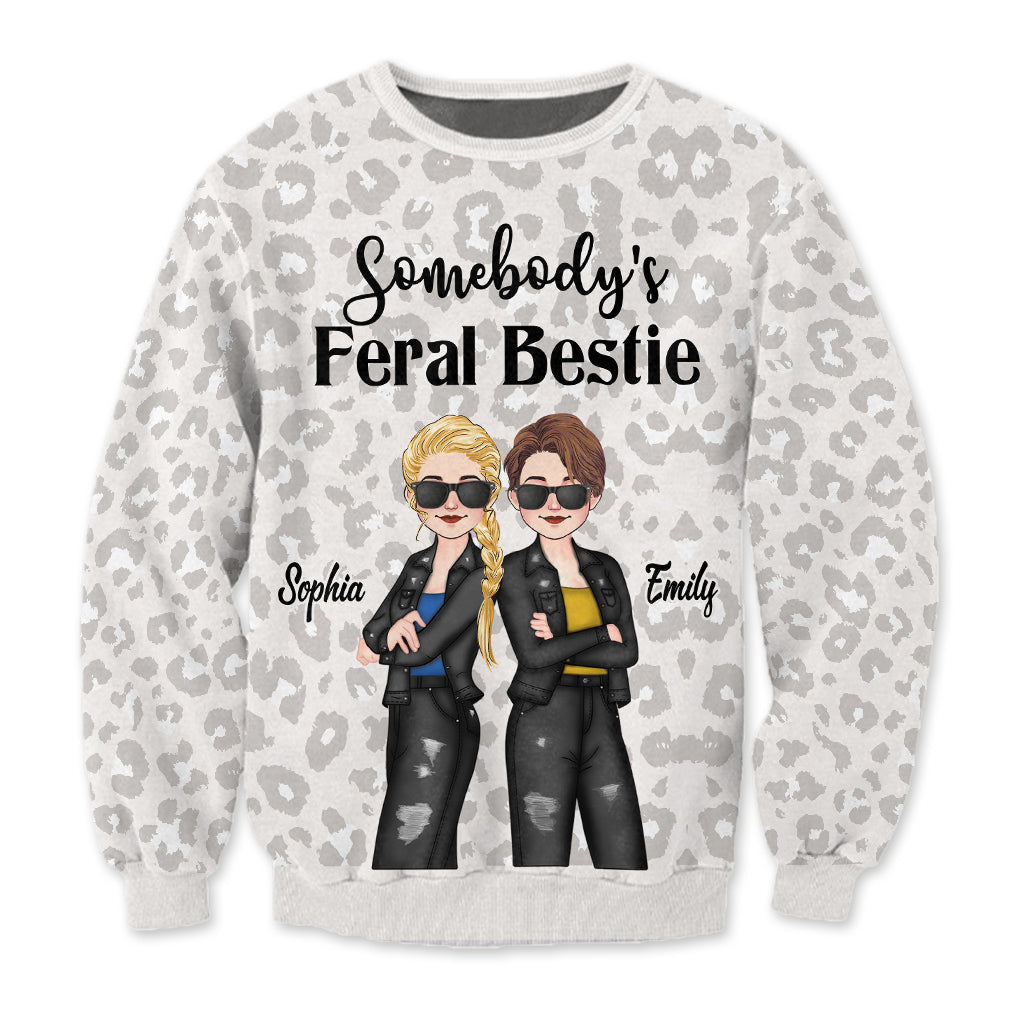 Le meilleur ami sauvage de quelqu'un - Cadeau pour un ami - Pull moche personnalisé