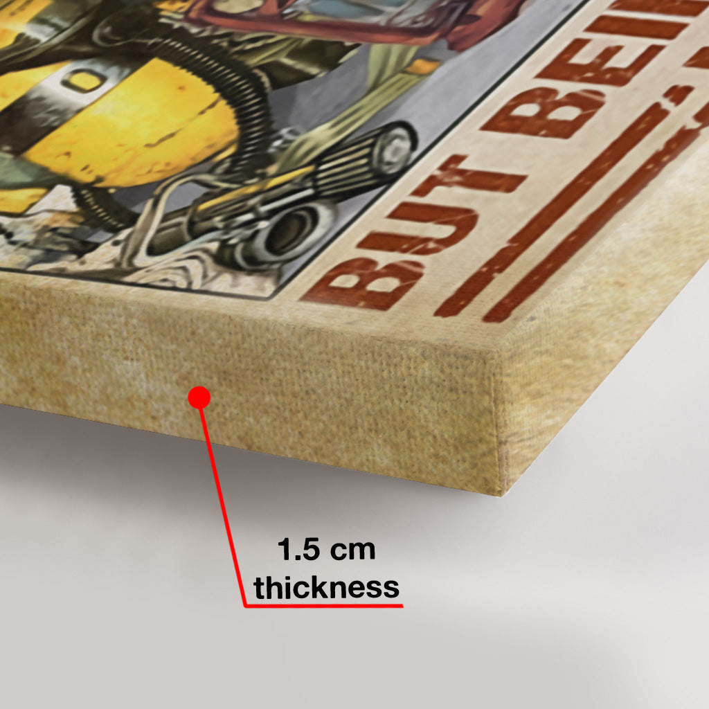 Being A Firefighter Never Ends - Personalized Firefighter Canvas And Poster