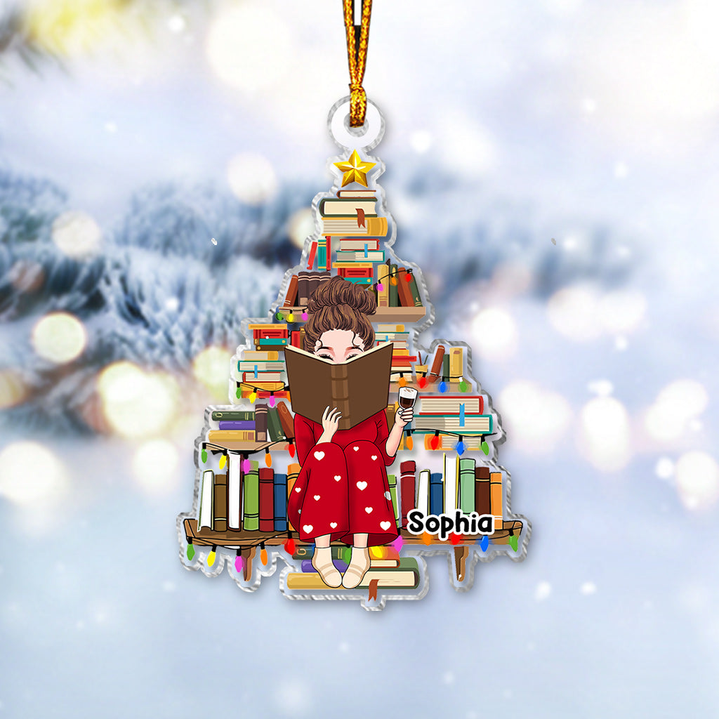 Just A Girl Who Loves Books - Personalized Book Transparent Ornament