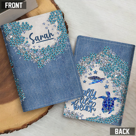 Porte-passeport personnalisé Turtle Bling - Tortue