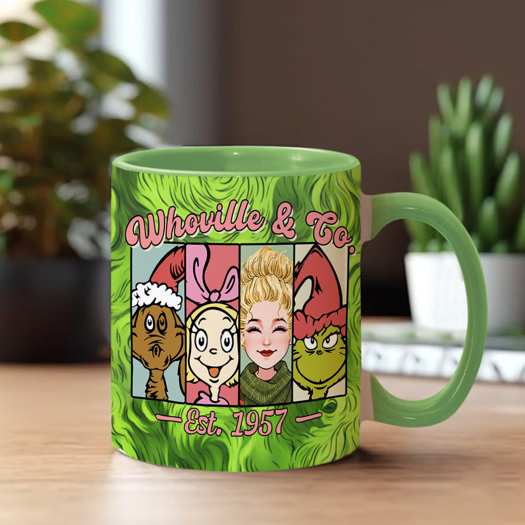 Green Mischief - Personalized Stole Christmas Accent Mug