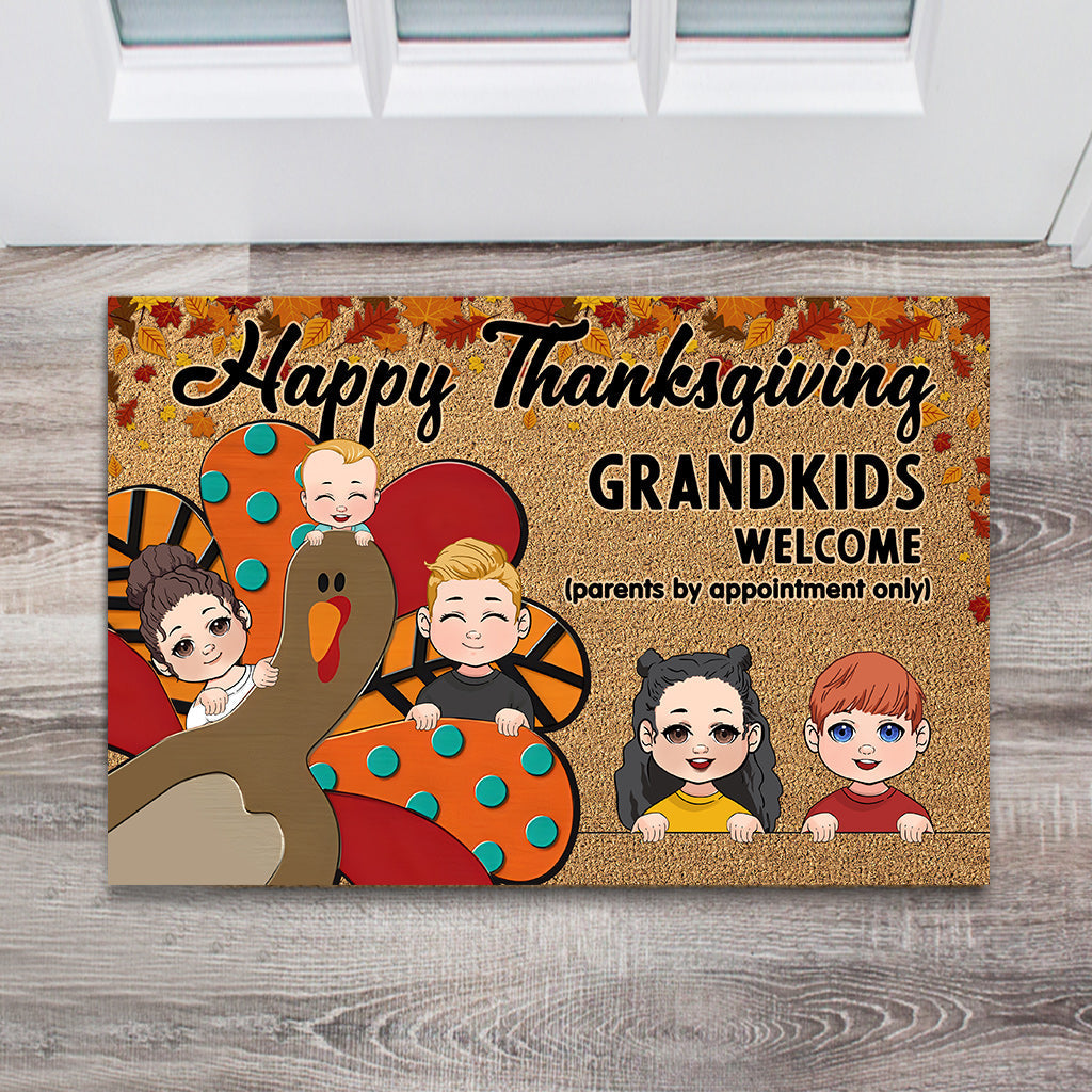 Paillasson personnalisé « Joyeux Thanksgiving » pour grand-mère