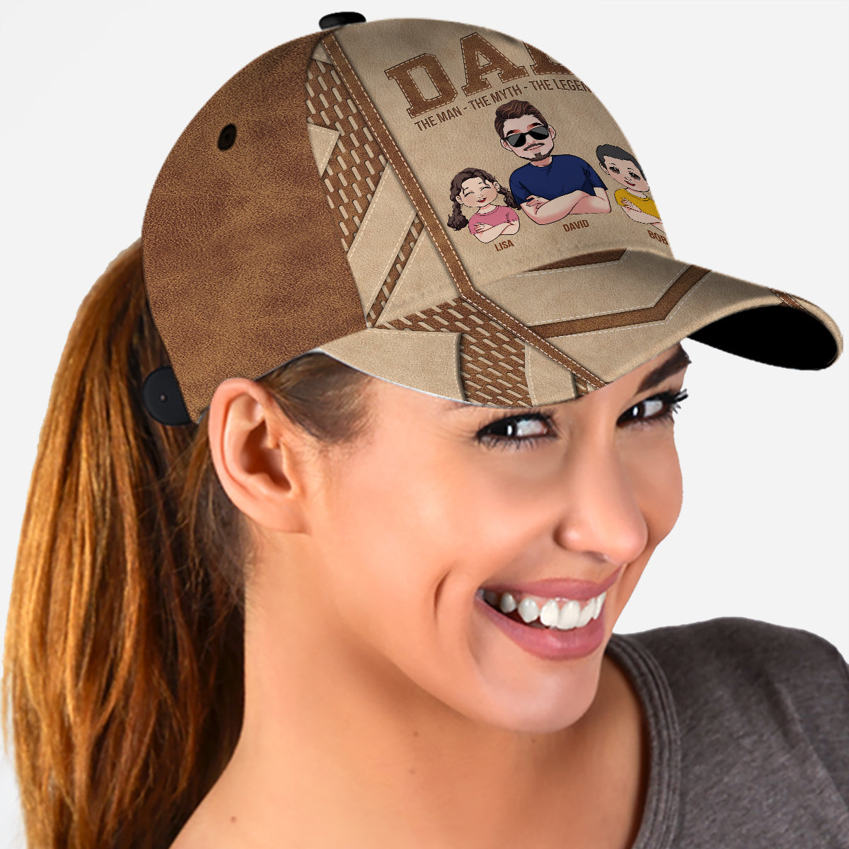 Papa, l'homme, le mythe, la légende - Casquette classique personnalisée pour père