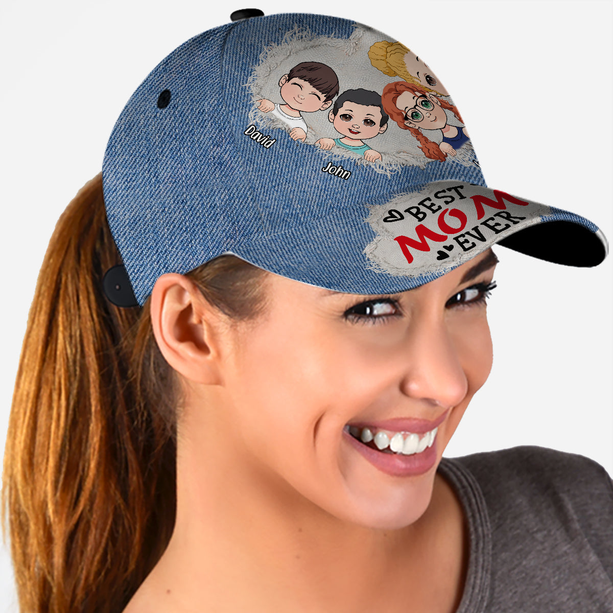 Meilleure maman du monde - Casquette classique personnalisée pour maman