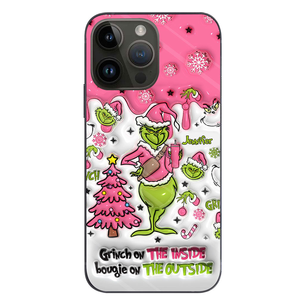 Grinch On The Inside - Personalized Stole Christmas Phone Case
