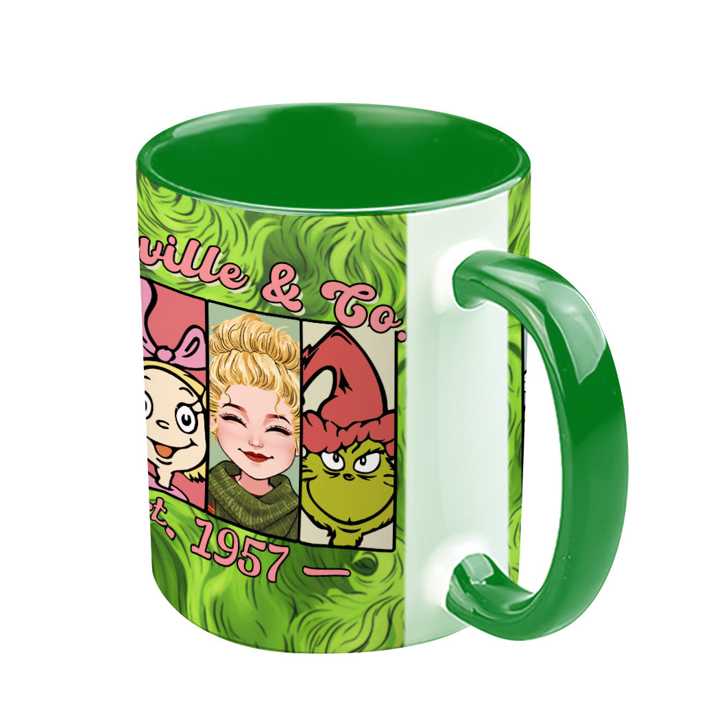 Green Mischief - Personalized Stole Christmas Accent Mug