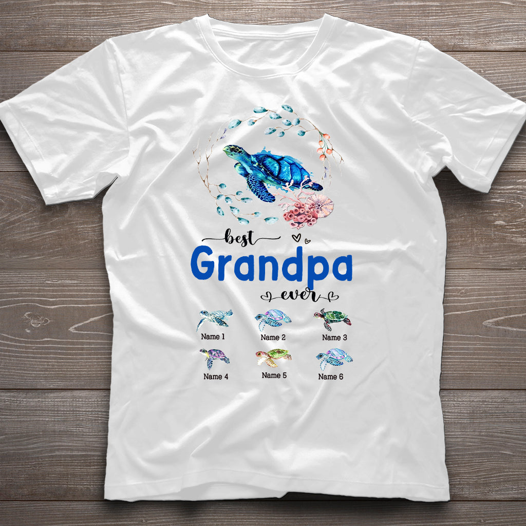 Best Nana Ever - Turtle gift for grandma, grandpa, mom, dad, uncle, aunt - Personalized T-shirt And Hoodie