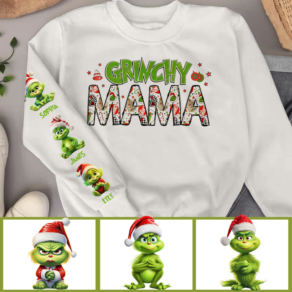 Grinch Mama - Personalized Stole Christmas All Over Shirt