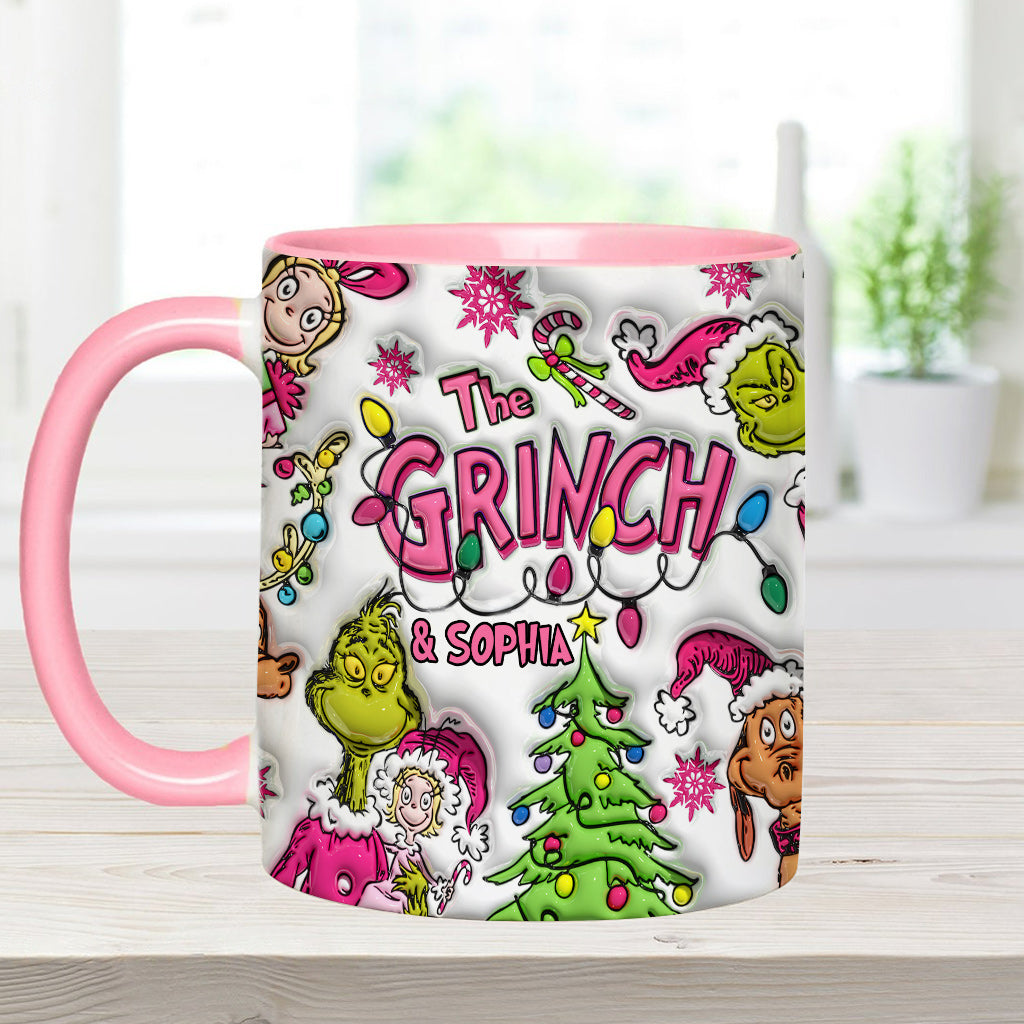 Merry Christmas - Personalized Stole Christmas Accent Mug