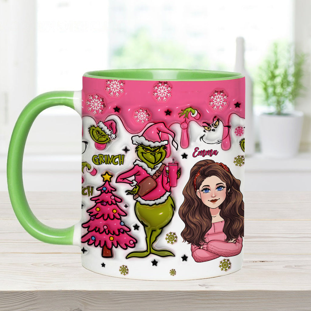 In My Grinch Era - Personalized Stole Christmas Accent Mug