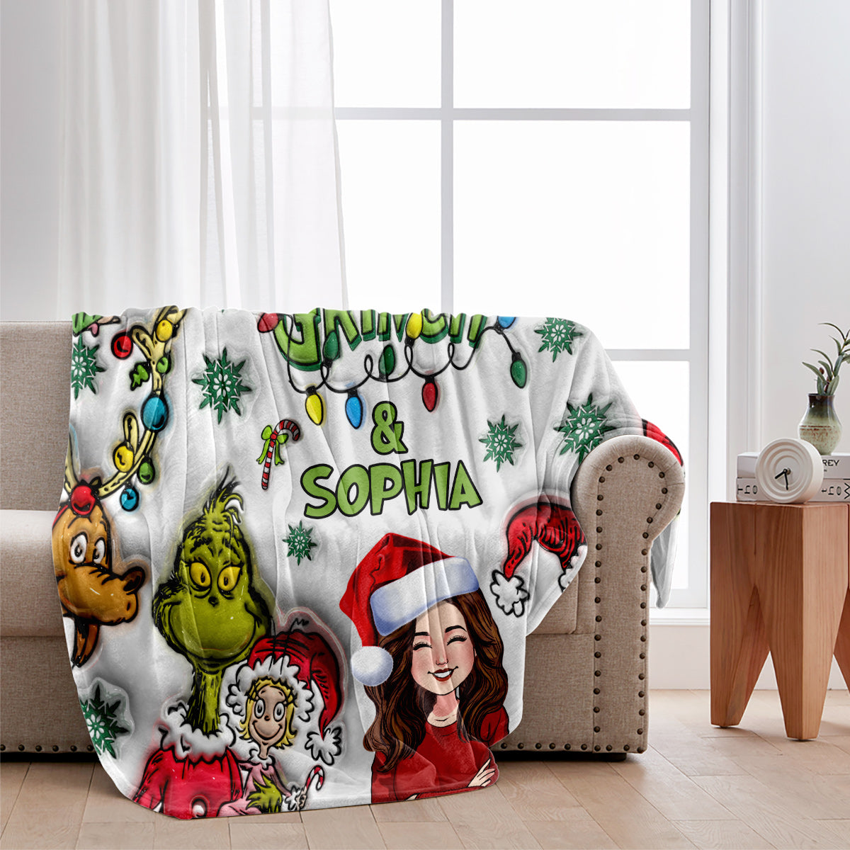 Joyeux Noël - Étole de Noël personnalisée