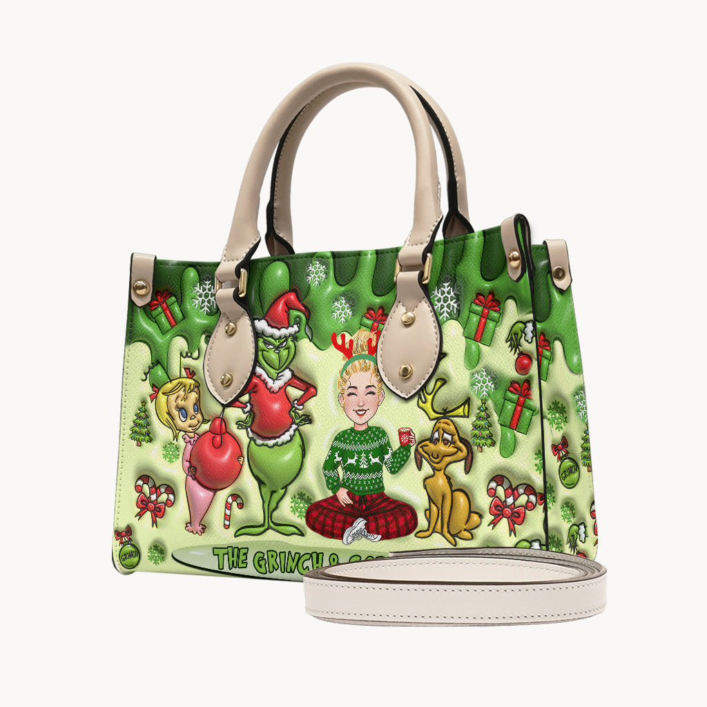 Joyeux Noël - Étole de Noël personnalisée - Sac à main en cuir