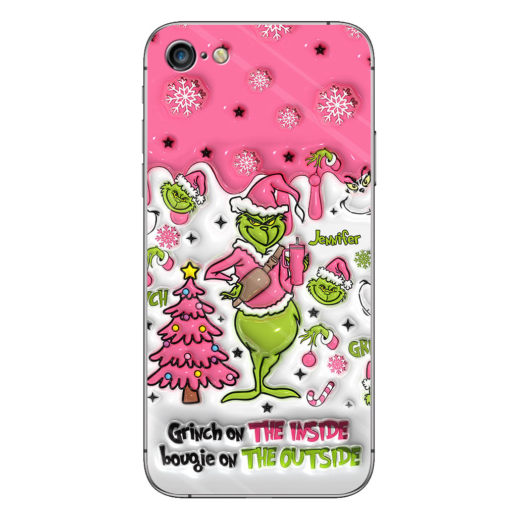 Grinch On The Inside - Personalized Stole Christmas Phone Case
