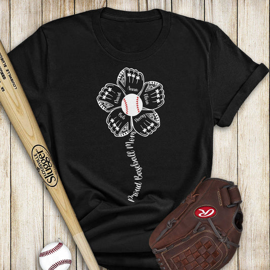 Fière famille de baseball - T-shirt et sweat à capuche de baseball personnalisés
