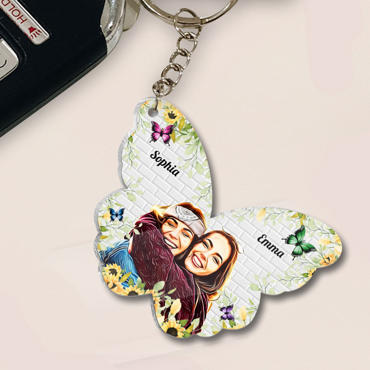Besties Forever - Personalized Bestie Keychain