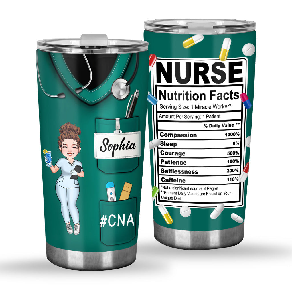 Informations sur les infirmières - Gobelet isotherme personnalisé pour infirmières