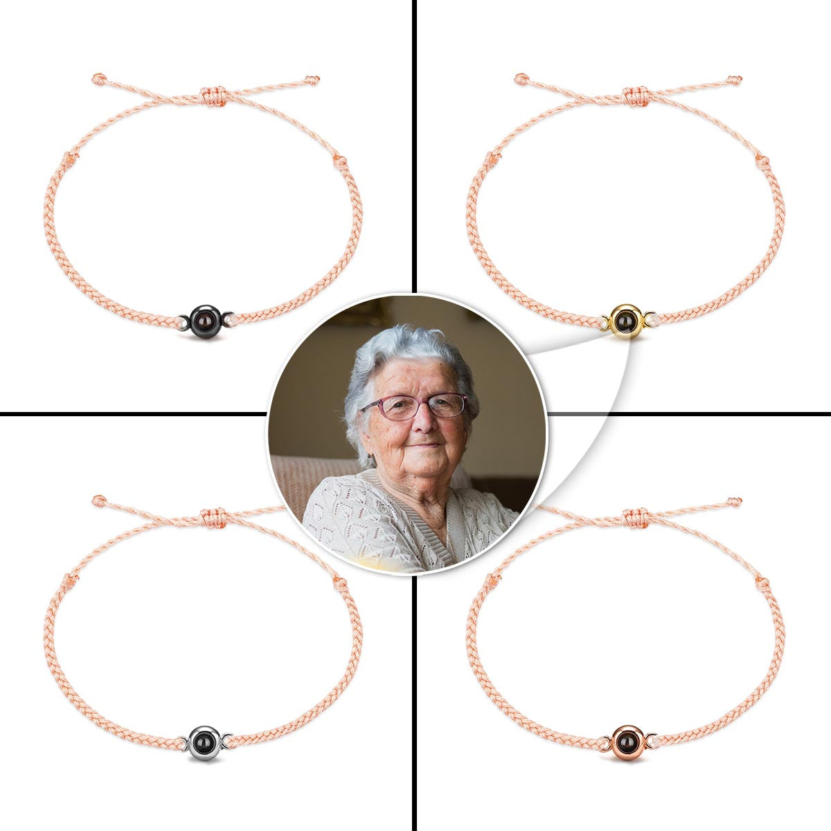 Ceux qu'on aime ne disparaissent jamais - Bracelet de projection personnalisé, cadeau commémoratif en cas de perte.