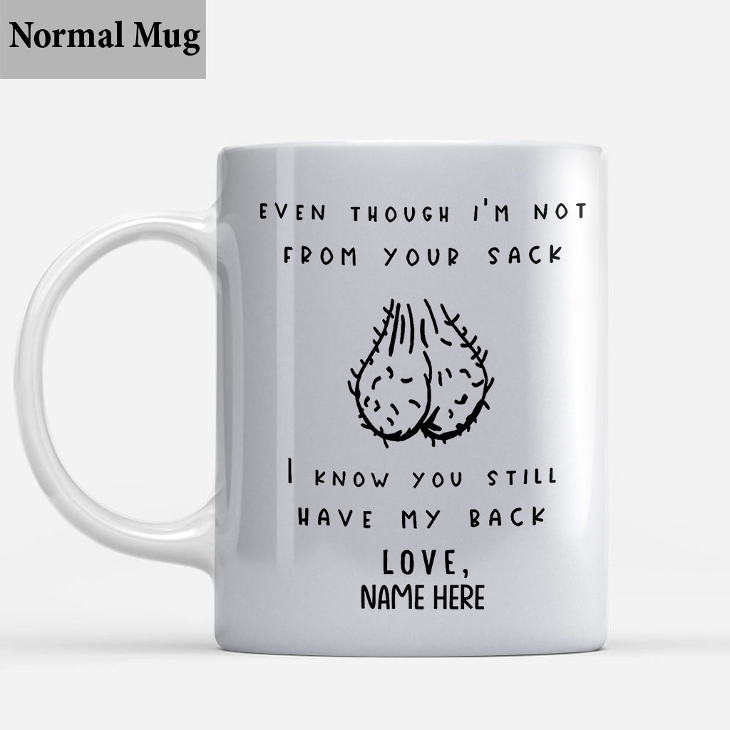 Même si je ne suis pas de votre sang - Mug personnalisé pour papa