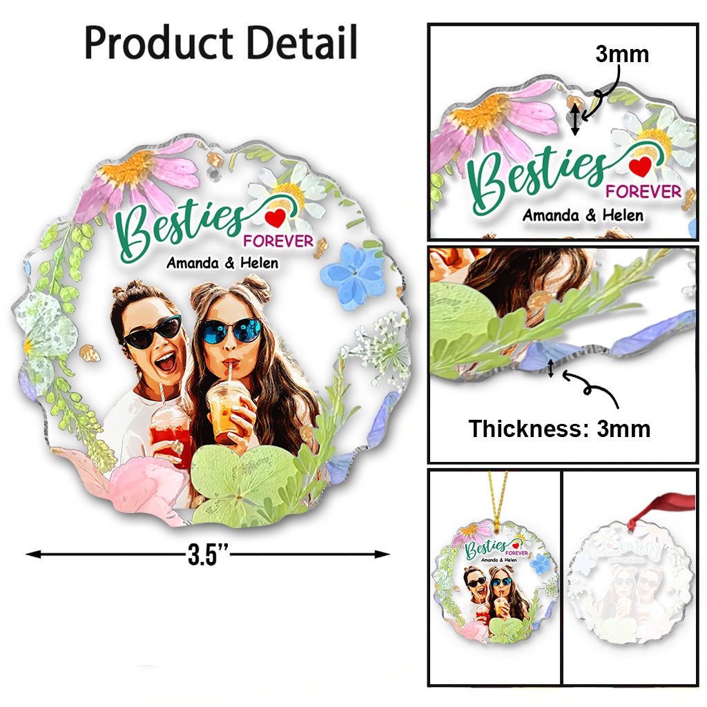 Besties Forever - Personalized Bestie Ornament