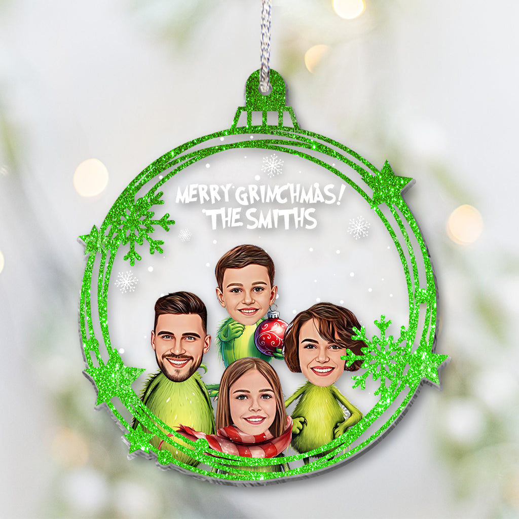 Merry Grinchmas - Personalized Stole Christmas One-sided Ornament