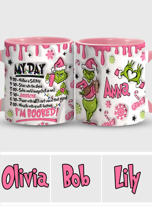 Je suis réservé(e) - Mug de Noël personnalisé avec étole