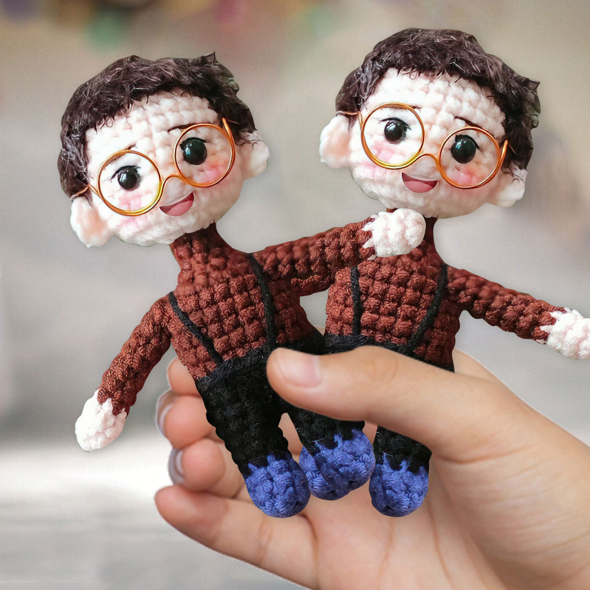 Hand Knitted Doll For Your Bestie - Personalized Bestie Hand Knitted Doll