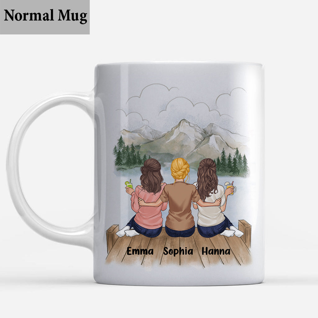 On sera amis jusqu'à la vieillesse et la sénile - Mug personnalisé pour meilleure amie