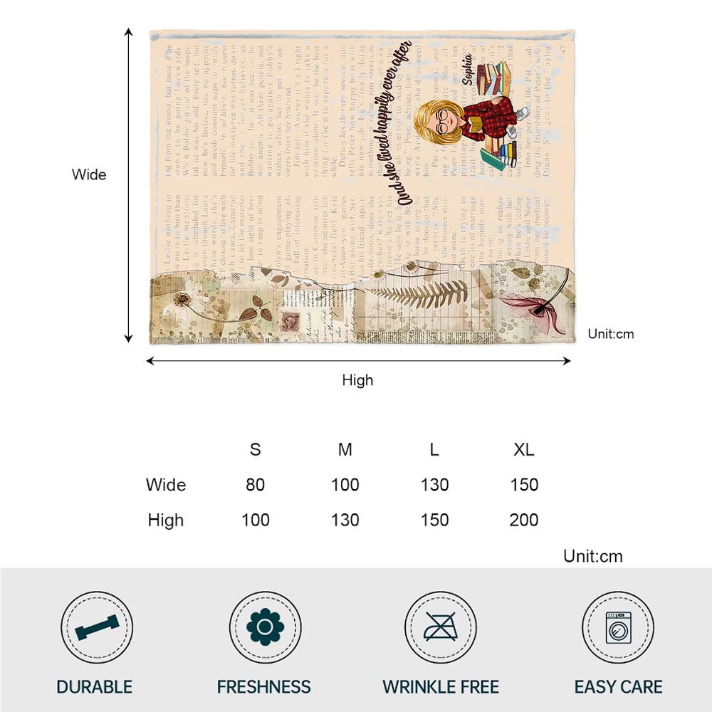 This Is My Reading Blanket - Book gift for mom, daughter, girlfriend, wife - Personalized Blanket