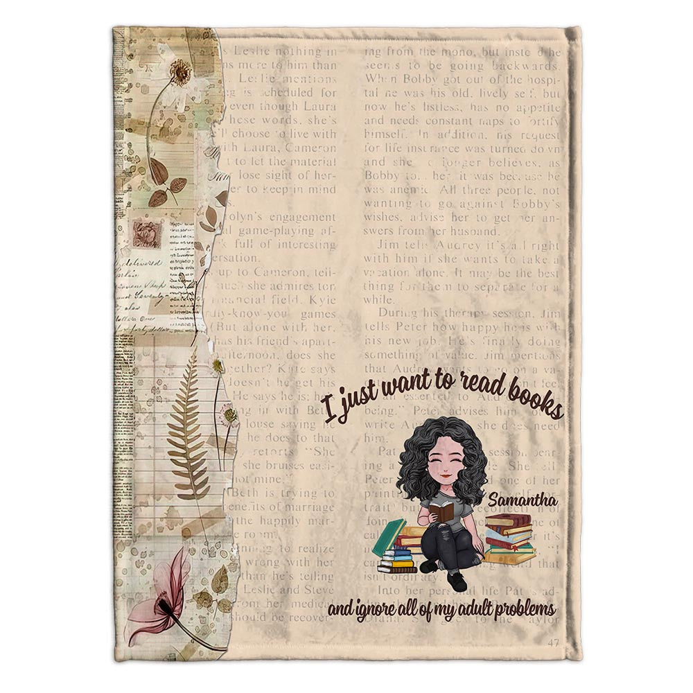 Voici ma couverture de lecture - Cadeau de lecture pour maman, fille, petite amie, épouse - Couverture personnalisée