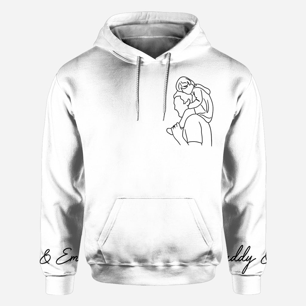 Meilleur papa du monde - Cadeau pour papa - T-shirt personnalisé intégral