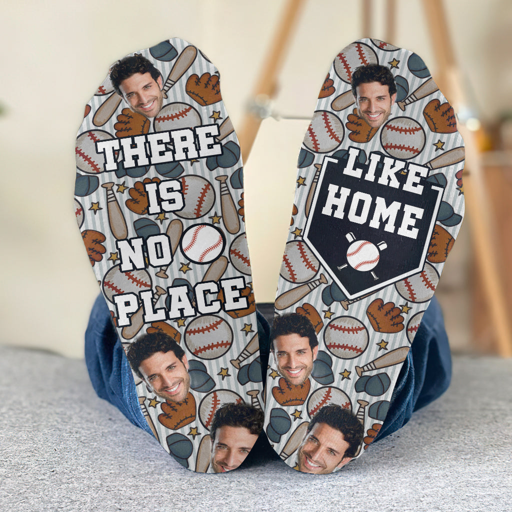 Rien de tel que chez soi - Chaussettes de baseball personnalisées