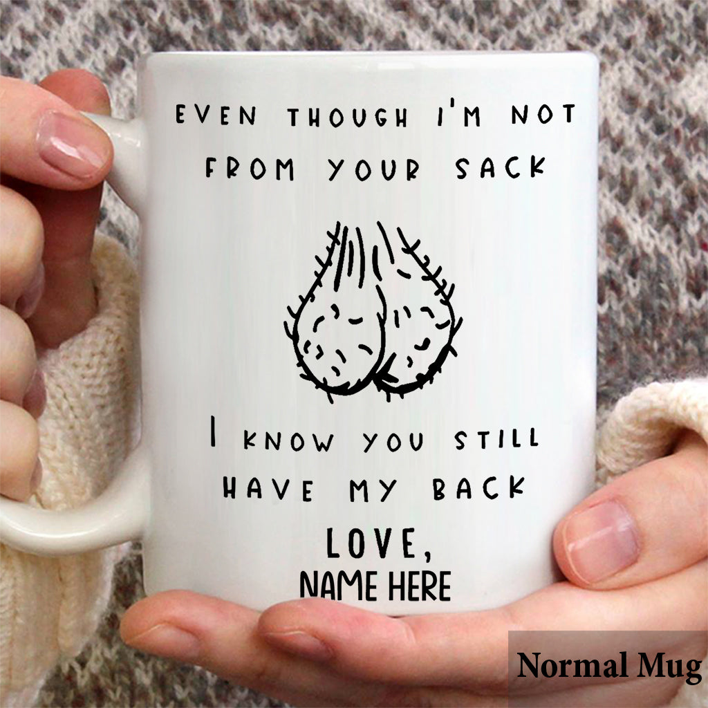 Même si je ne suis pas de votre sang - Mug personnalisé pour papa