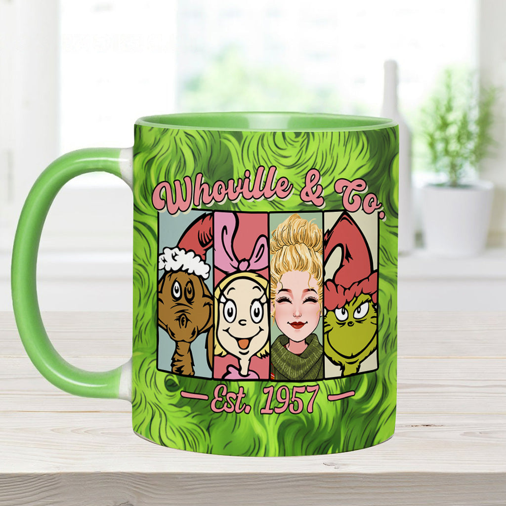 Green Mischief - Personalized Stole Christmas Accent Mug