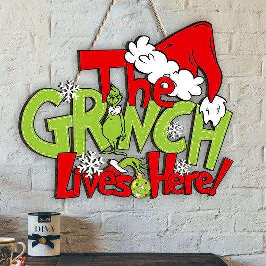 Vit ici - Panneau en bois personnalisé « Noël volé »