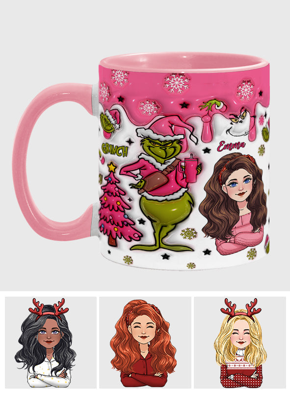 In My Grinch Era - Personalized Stole Christmas Accent Mug