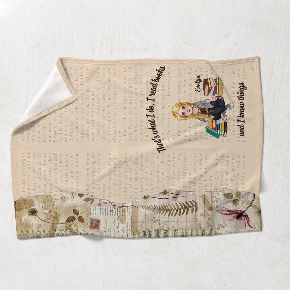 Voici ma couverture de lecture - Cadeau de lecture pour maman, fille, petite amie, épouse - Couverture personnalisée