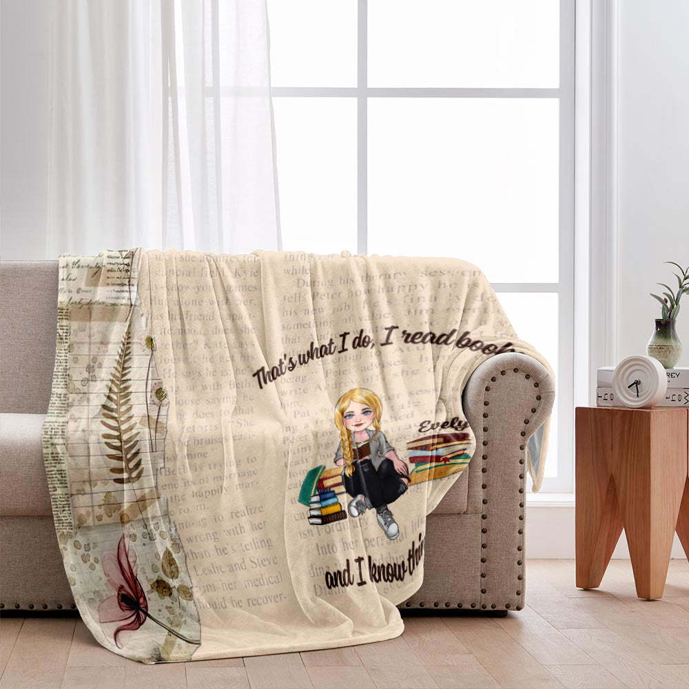 Voici ma couverture de lecture - Cadeau de lecture pour maman, fille, petite amie, épouse - Couverture personnalisée