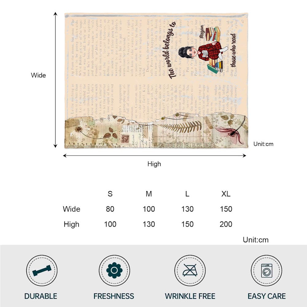 Voici ma couverture de lecture - Cadeau de lecture pour maman, fille, petite amie, épouse - Couverture personnalisée