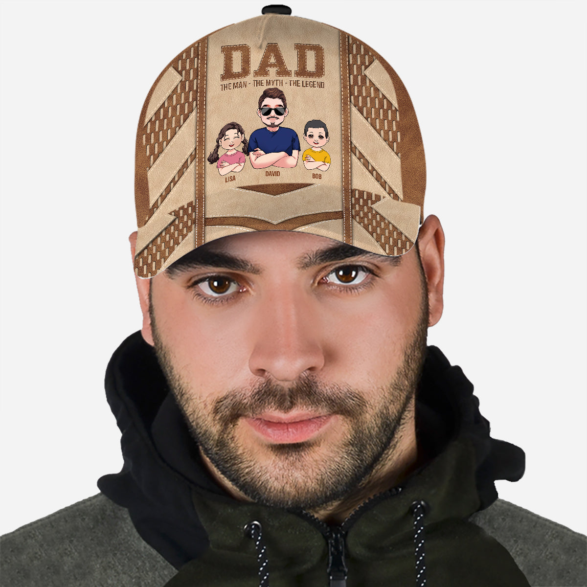 Papa, l'homme, le mythe, la légende - Casquette classique personnalisée pour père