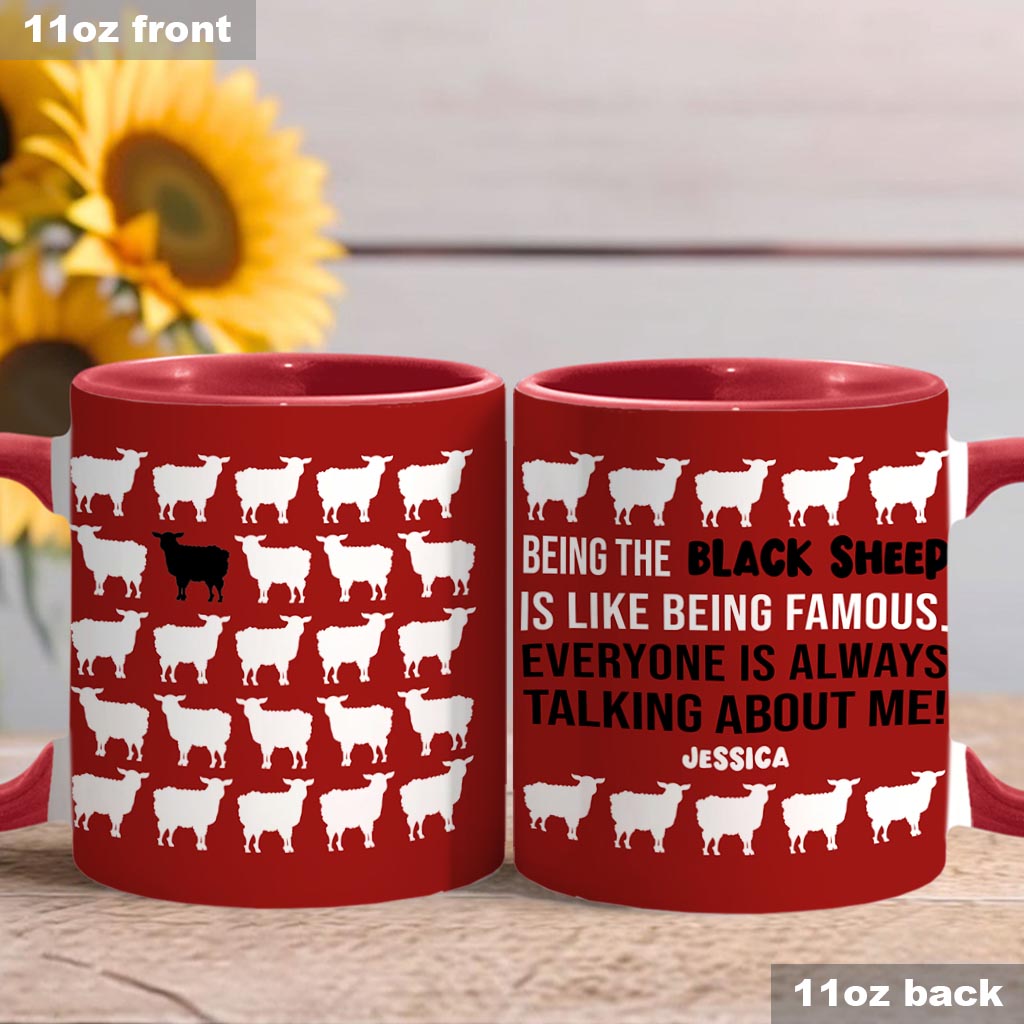 Being The Black Sheep - Personalized Family Accent Mug