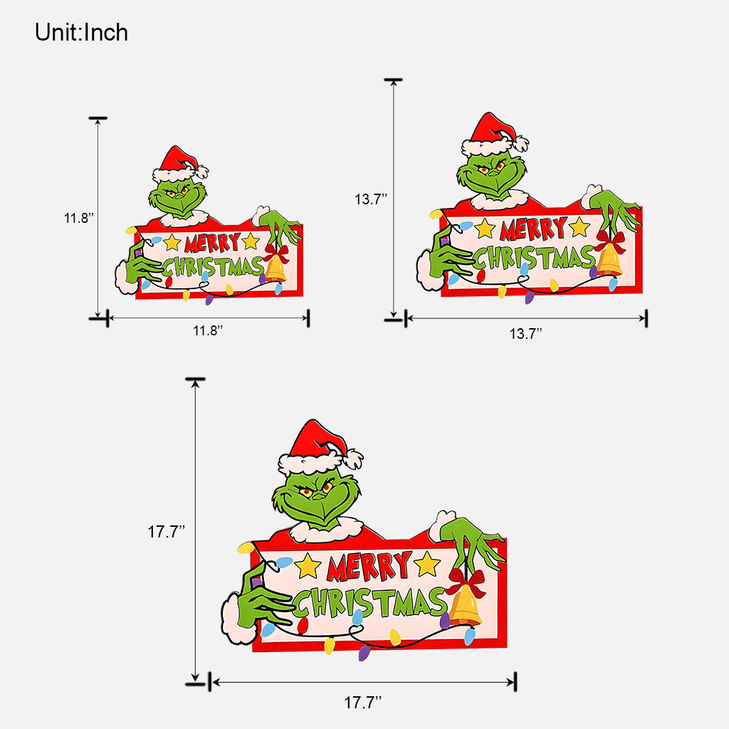 Joyeux Noël - Panneau en bois personnalisé « Étole de Noël »
