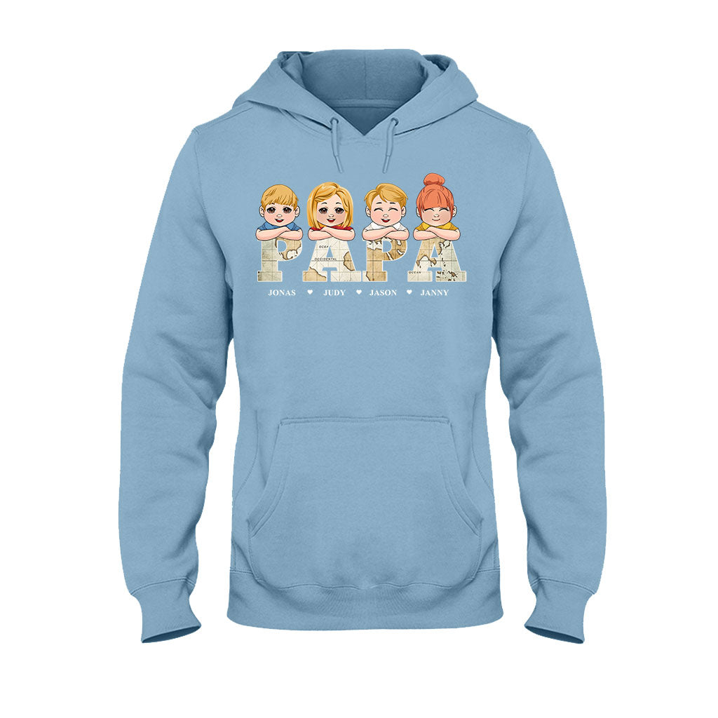 Titre de carte vintage - T-shirt et sweat à capuche personnalisés pour papa