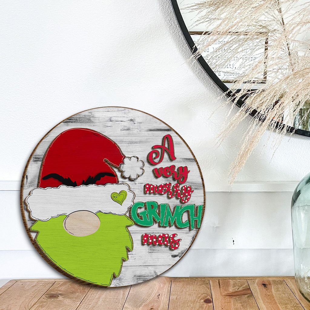 Joyeux Noël - Panneau/Plaque en bois double couche « Noël volé »