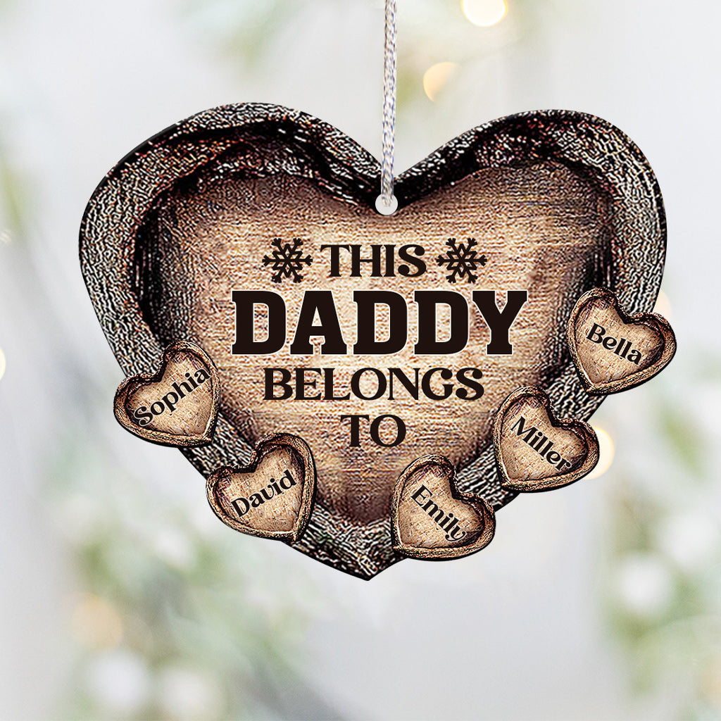 This Dad / Mom / Grandma / Grandpa Belongs To - Personalized Father Ornament