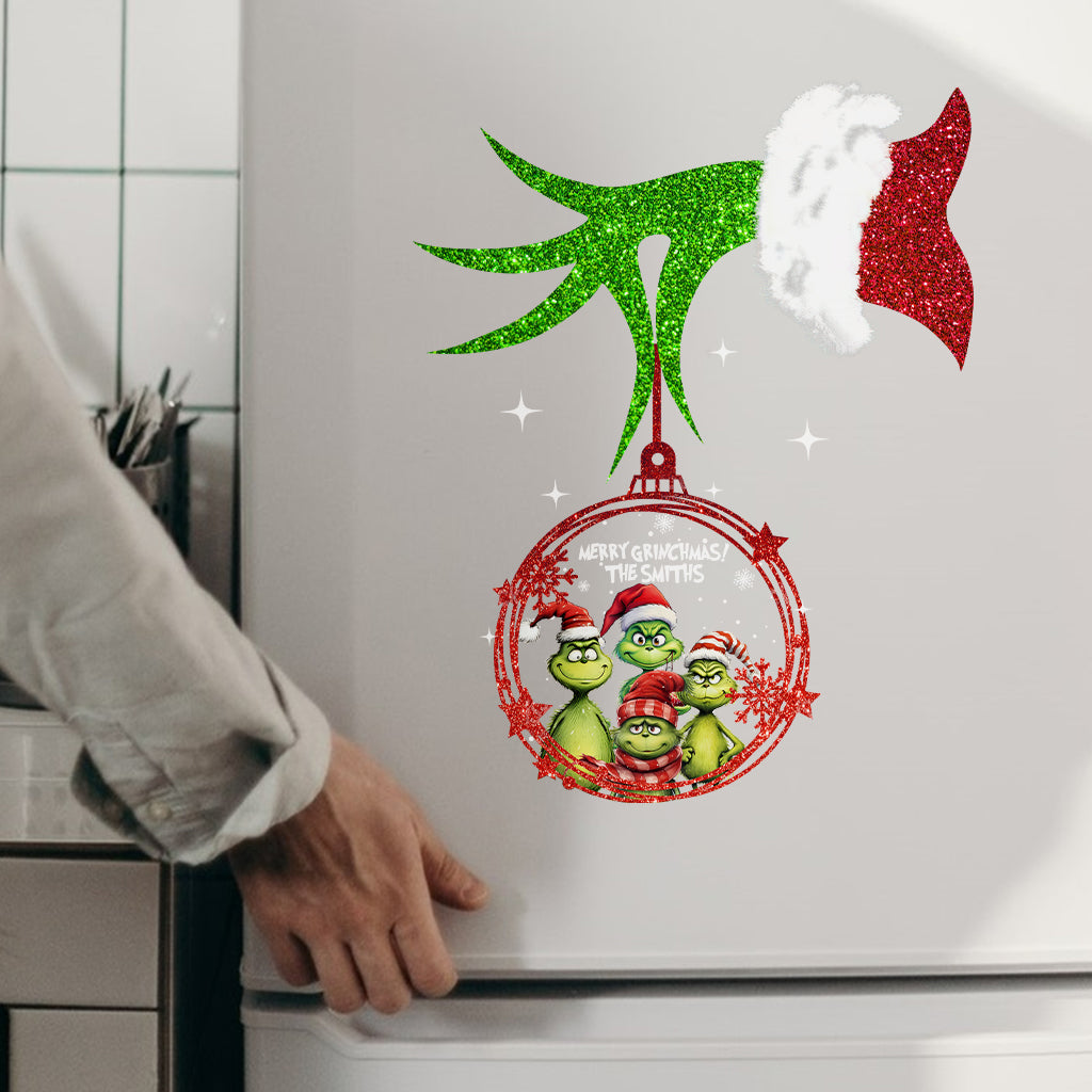 Merry Grinchmas - Personalized Stole Christmas Decal Die Cut