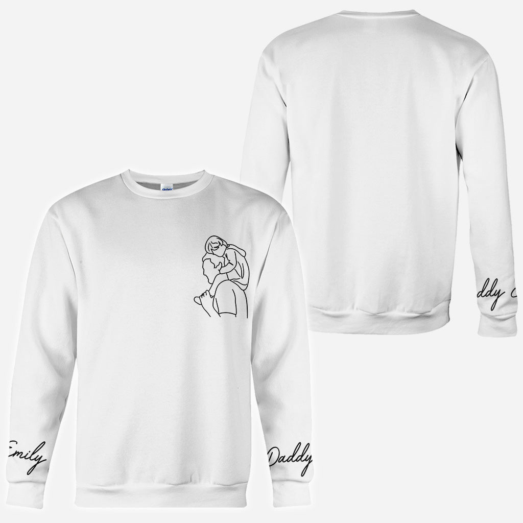 Meilleur papa du monde - Cadeau pour papa - T-shirt personnalisé intégral