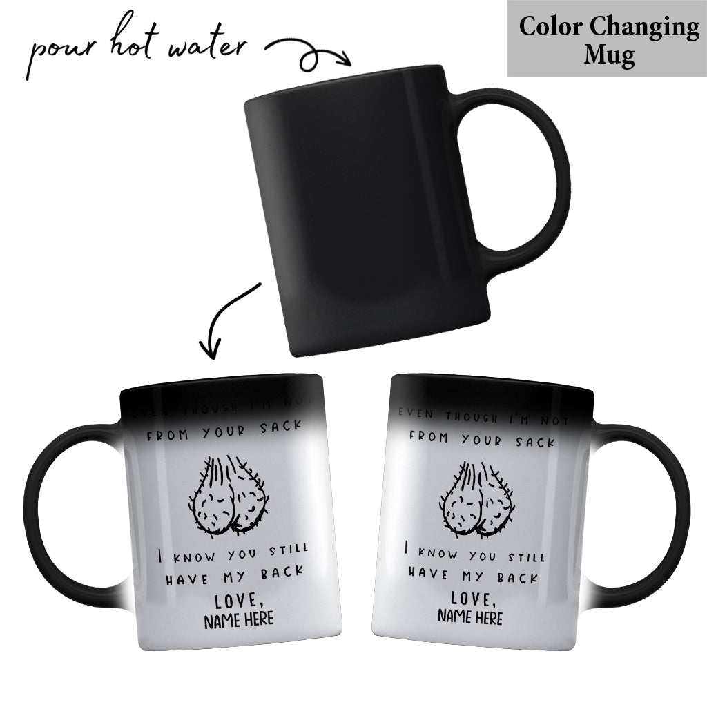Même si je ne suis pas de votre sang - Mug personnalisé pour papa